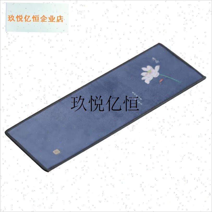 麂皮绒茶巾e小号茶布茶桌毛巾抹布轻奢吸水禅意养壶巾长条小干泡,