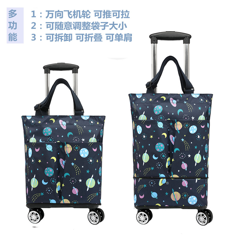 极速新品..可携式h可折叠家用买菜E小拉车轻便伸缩拉杆手推车购物