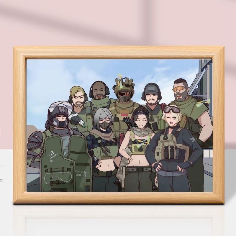 三角洲行动干员全家福创意相框摆台房间装饰收藏游戏周边桌面摆件