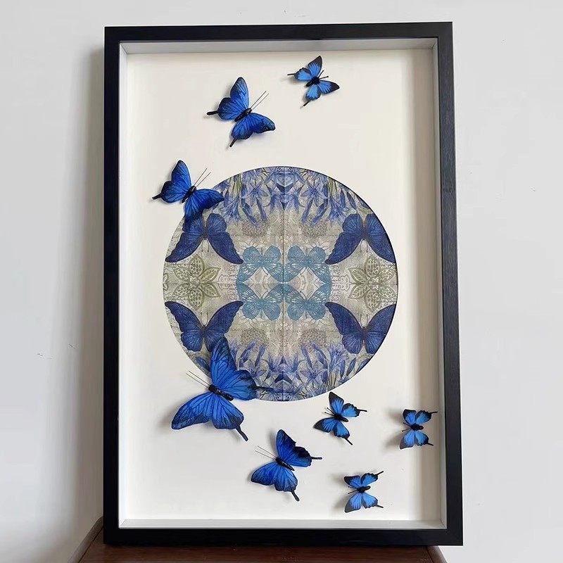 衍纸画相框DIY中空立体框轻黏土蝴蝶标本干花贝壳装裱画框,家居饰品,相框/画框,淘宝优惠券,粉丝福利购,淘宝优惠卷