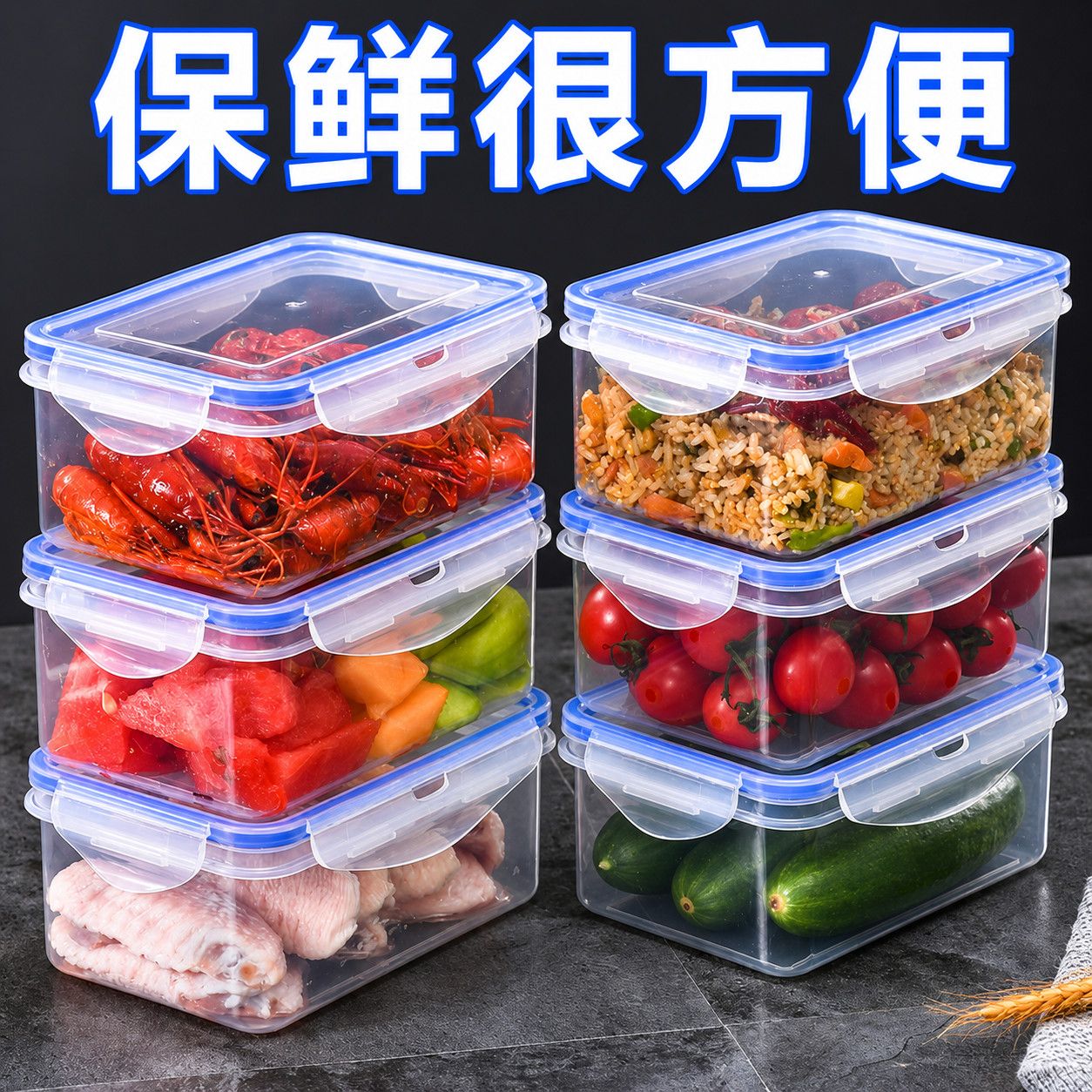【仅一单】冰箱长方形收纳盒