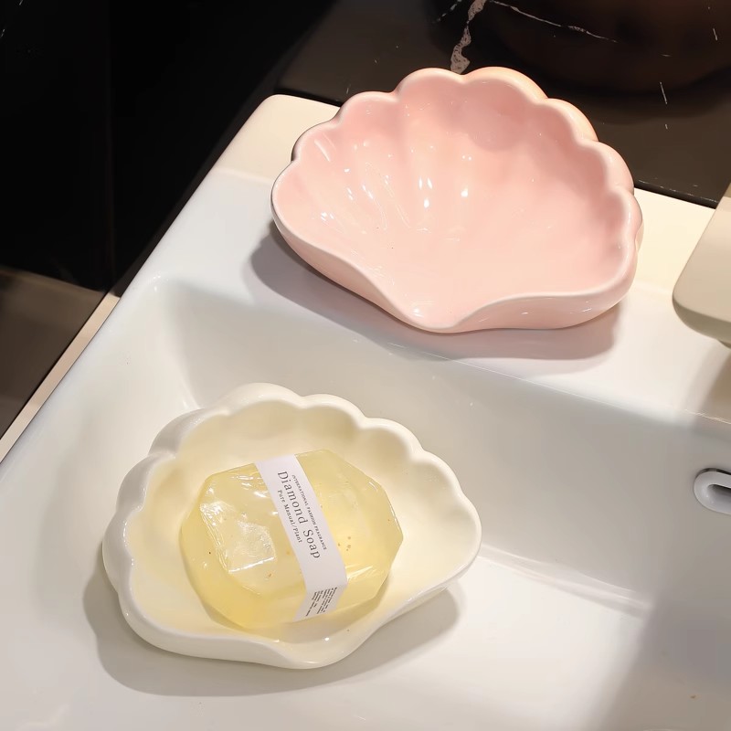 高档家用肥皂盒轻奢贝壳塑料款创意盒2元好物包邮小商品88vip商品