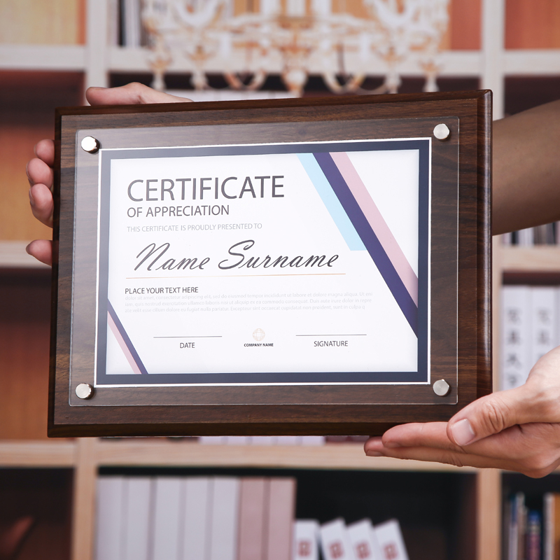 兴胜工艺水晶相框定制内页可更换