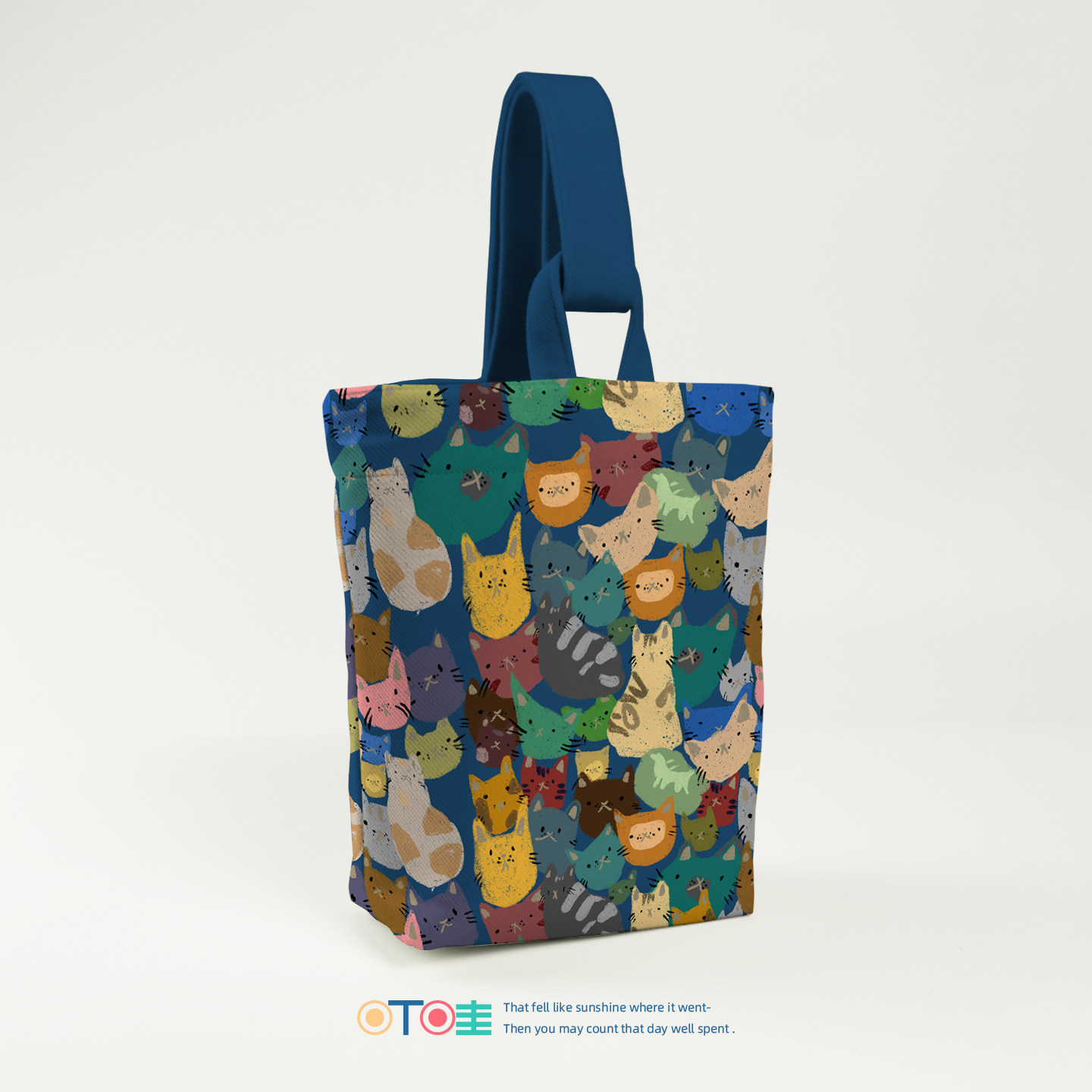 可爱猫咪小号包包女款手提式日常百搭上班杂物手拎包通勤手提袋子