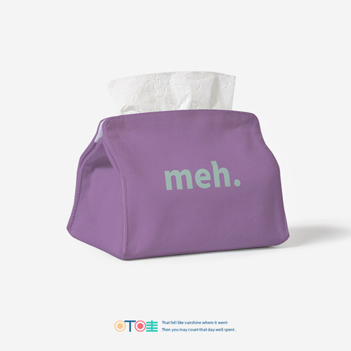 meh美式桌面布艺纸巾盒
