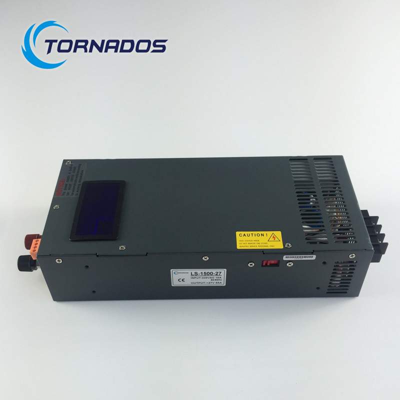 1500W27V开关电源0-27V55A带数显电压电流可调直流电源LS-1500-27