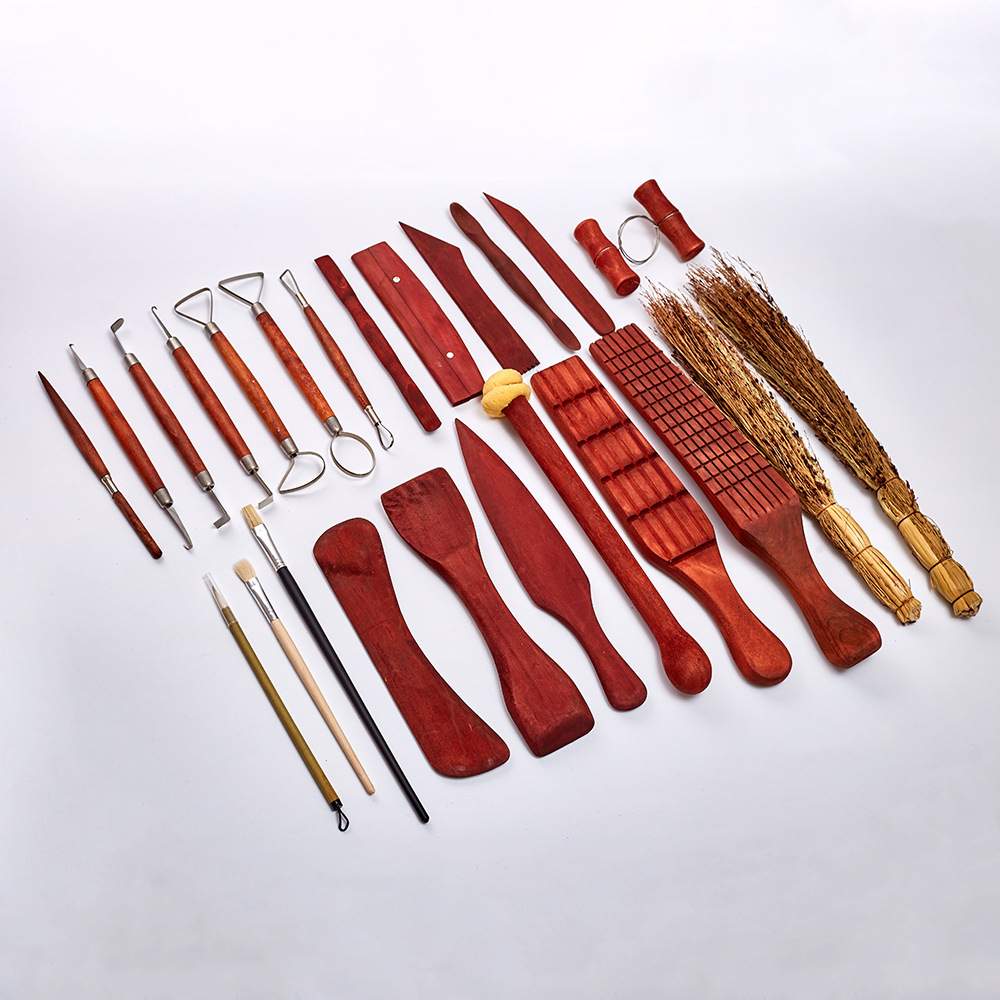 现货FS2-34 27件陶艺修坯工具套装 模型泥塑工具雕刻工艺品