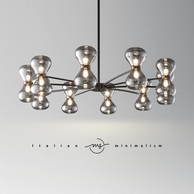 客厅吊灯极简意式家用客厅灯北欧简奢设计师款卧室餐厅灯