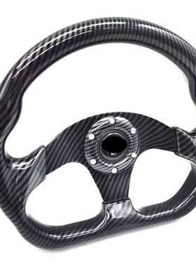 13寸14寸碳纤维方向盘通用改装赛车方向盘个性改装steeringwheel