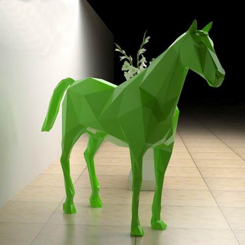 梅花鹿雕塑彩绘动物雕塑户外园林景观小品可来样定制