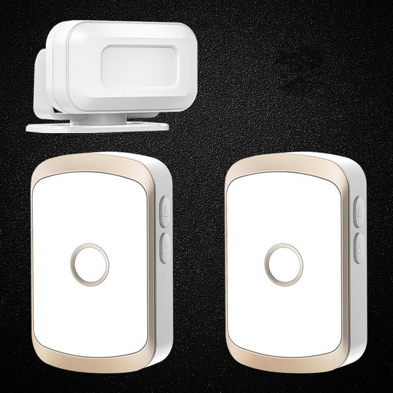 门口欢迎光临感应器店铺进门语音提示迎宾报警器超市分体门铃商用