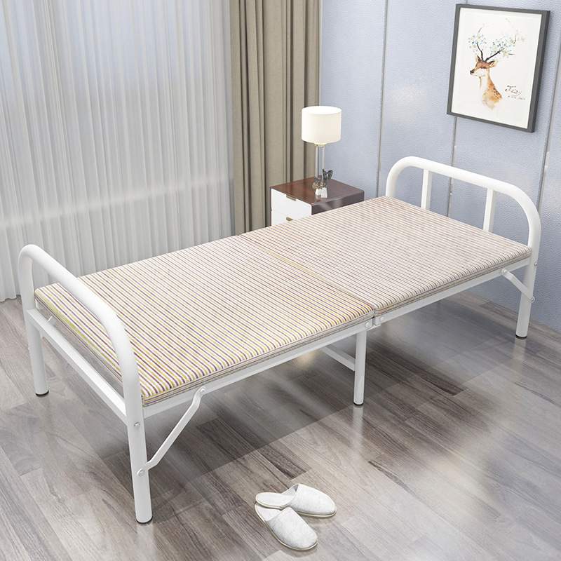 折叠床硬板出租屋床经济型铁艺单人床午休木板家用陪护床