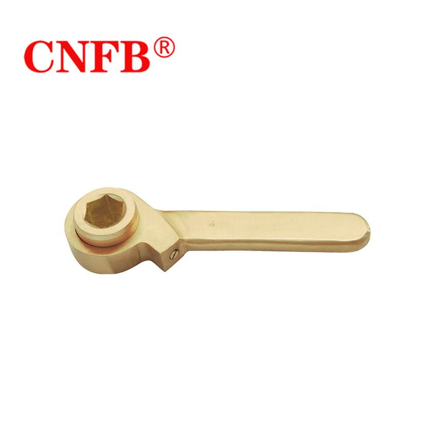 天津桥防CNFB防爆工具六角棘轮扳手防爆重型六角棘轮扳手T8183