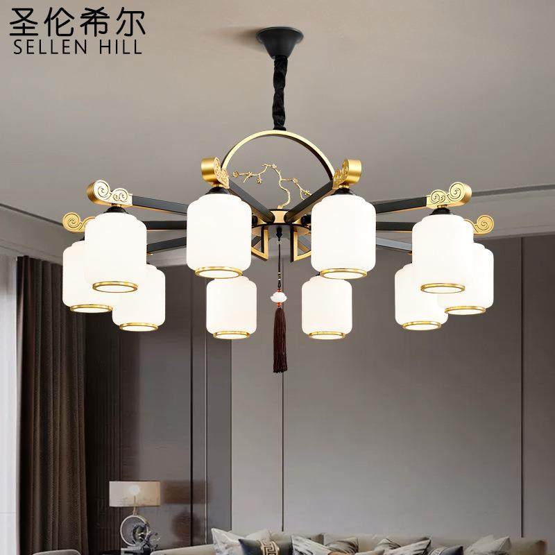 现代新中式吊灯全铜客厅主灯大气家用餐厅卧室餐厅简约中国风套餐,鲜花速递/花卉仿真/绿植园艺,割草机/草坪机,淘宝优惠券,粉丝福利购,淘宝优惠卷