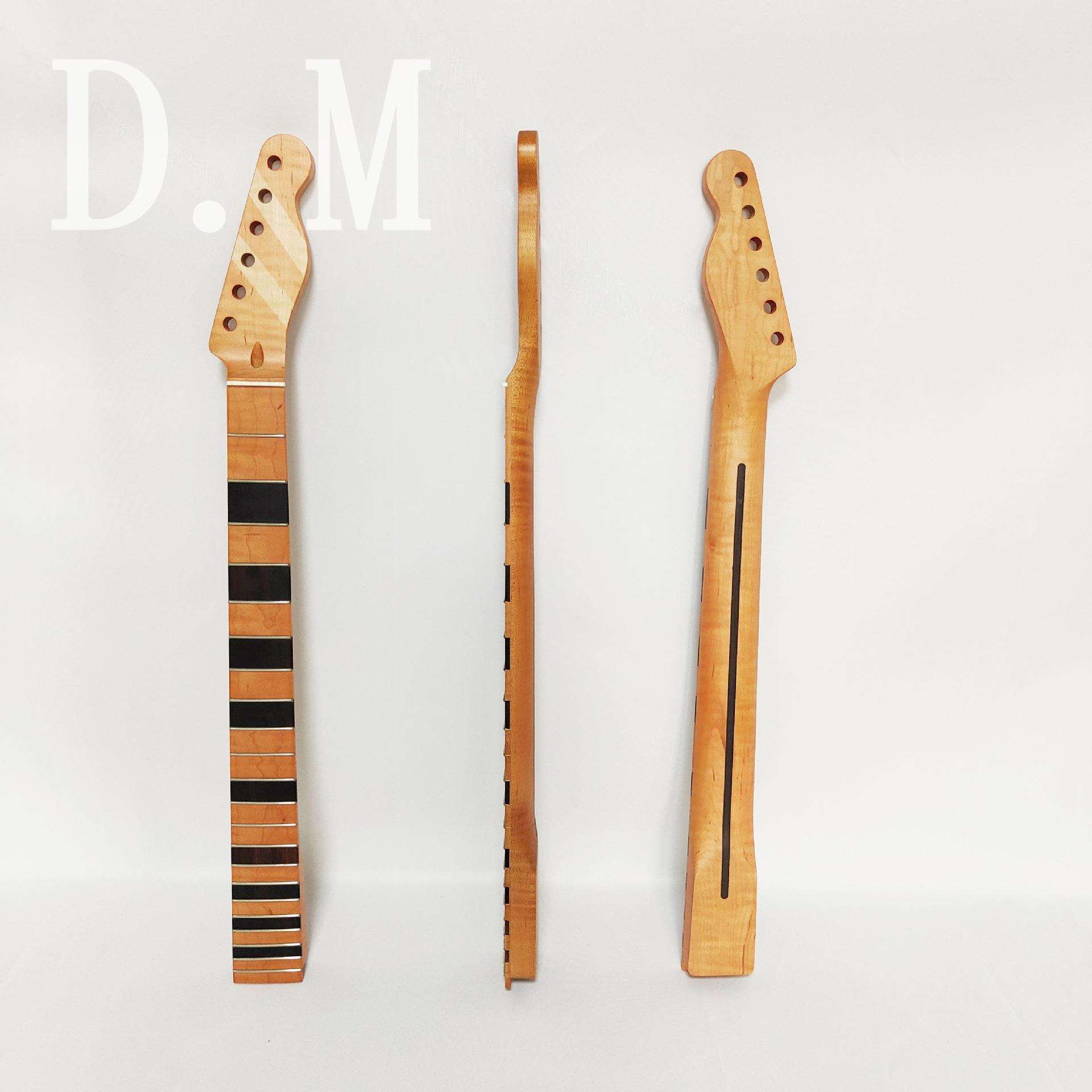 TL22品6弦哑光镶嵌实木方块音点烤枫电吉他琴柄琴颈