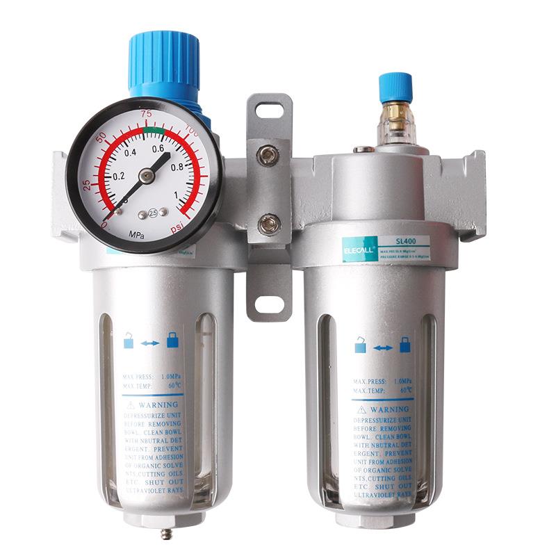伊莱科SFC400-5气动二联件气源处理器过滤器油雾器5件套1/2英寸