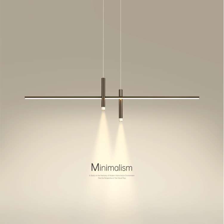 餐厅吊灯简约现代极简饭厅餐桌灯2025新款创意设计长条网红吧台灯