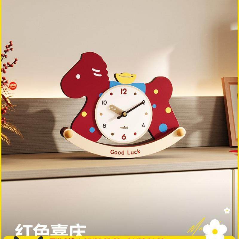 创意小马桌面时钟摆件表摆台式客厅玄关装饰钟表摆放式台钟,农机/农具/农膜,其它农用工具,淘宝优惠券,粉丝福利购,淘宝优惠卷