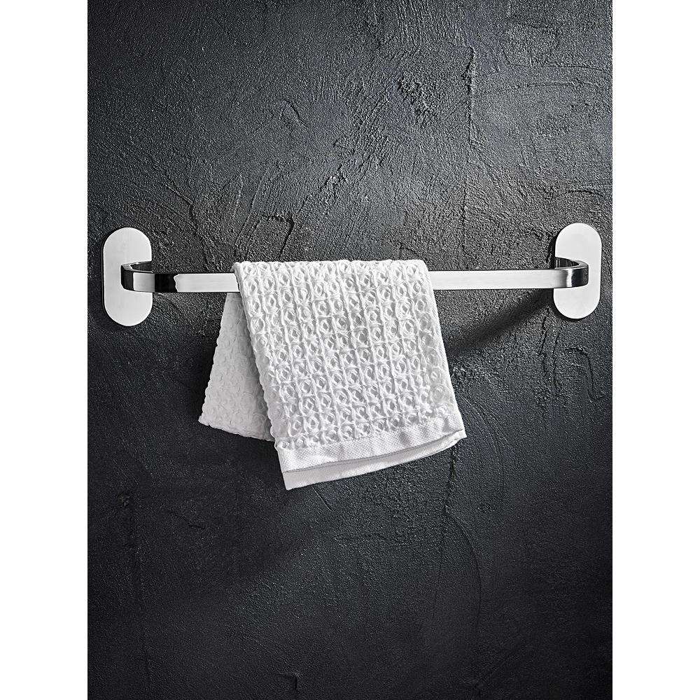 J6DA毛巾架不锈钢304免打孔浴室浴巾架毛巾挂杆卫生间壁挂毛巾置