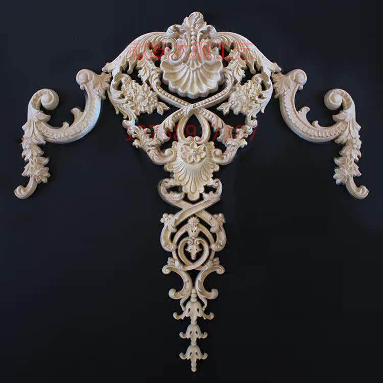 东阳木雕/家具实木贴花/木花/花片/装修装饰橡木古典风艺橡木雕