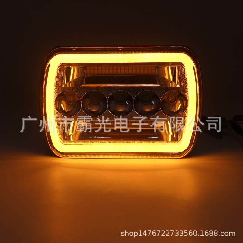跨境 7寸方灯 5X7 led汽车灯 工程车灯 越野 改装卡车大灯