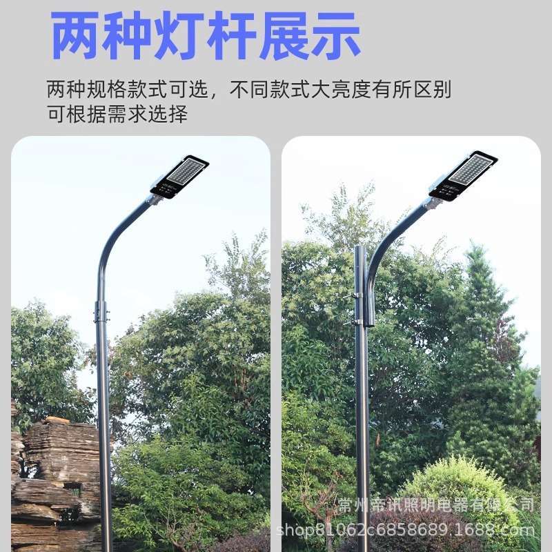 3米庭院灯改造装50W220v小区公园超亮乡村户外灯led挑臂路灯灯头
