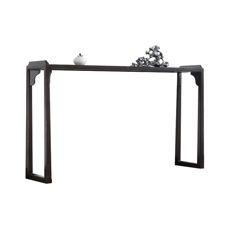 新中式条案条几白蜡木翘头案台小窄桌靠墙简约供桌入户实木玄关桌