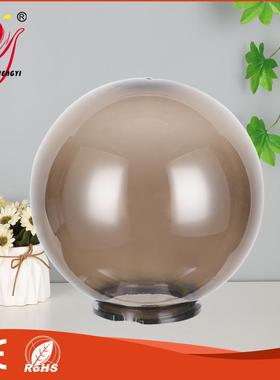 厂家塑料不易碎圆球灯罩470mm烟灰色