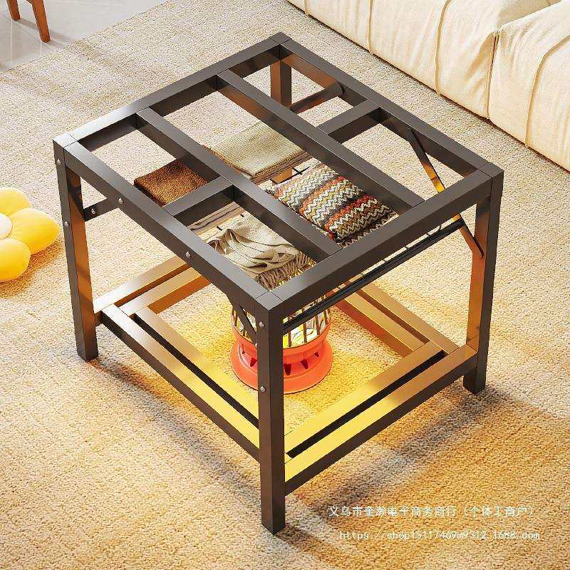 烤火桌新款烤火架可折叠暖桌新型吃饭烤火桌子一体取暖家用烤火炉