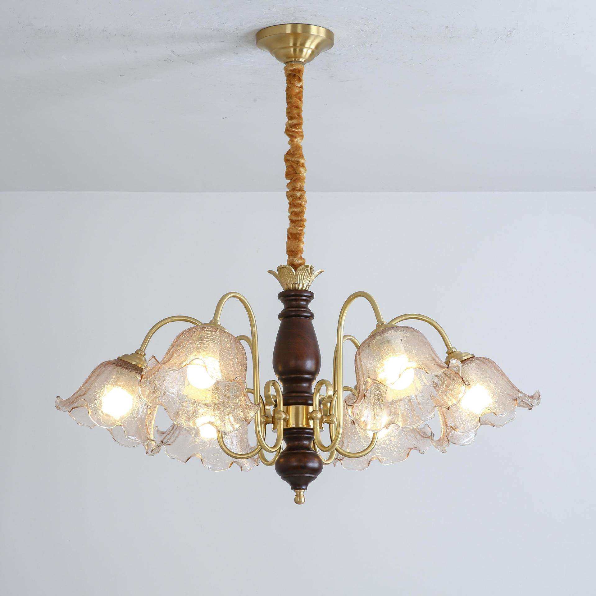 中山灯具法式全铜客厅吊灯复古卧室书房美式黑胡桃色花朵餐厅灯具,农机/农具/农膜,其它农用工具,淘宝优惠券,粉丝福利购,淘宝优惠卷