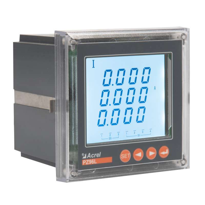 安科瑞PZ96L-AI3配电柜液晶三相交流电流表开孔88*88mm选配RS485