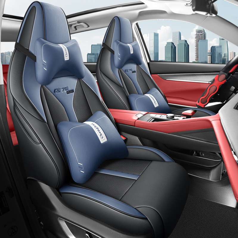 四季五座SUV专车专用汽车坐垫可订长安CS75 PLUS全皮车内饰座椅套