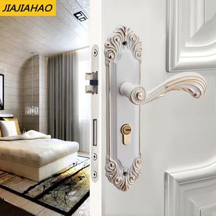 静音室内卧室|欧式实木门|卫生间欧式门把手锌合金房|门锁家用锁