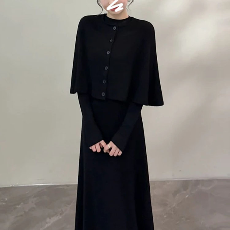 秋冬季巨好看穿搭套装长裙