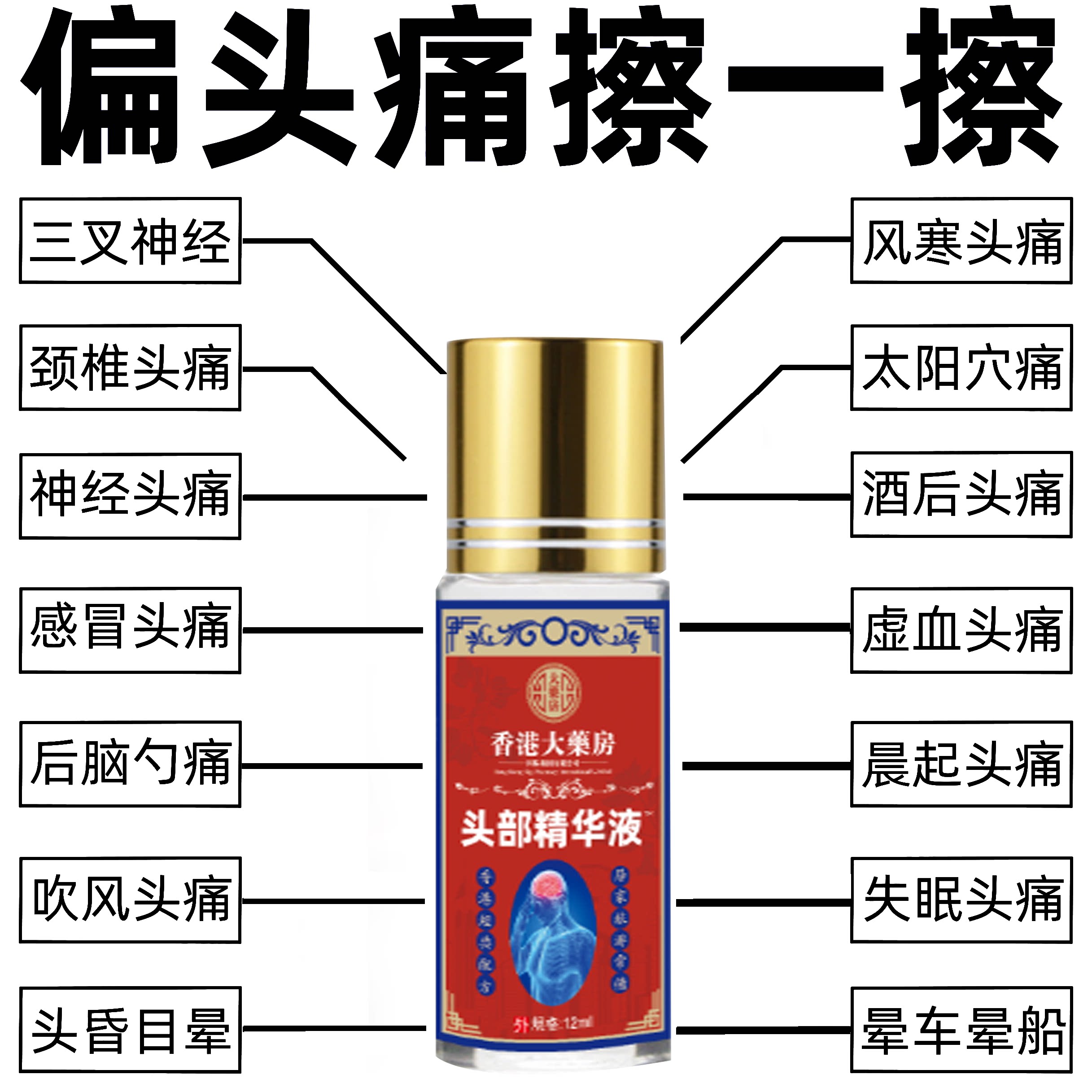 头疼偏头疼三叉神经性头痛顽固性