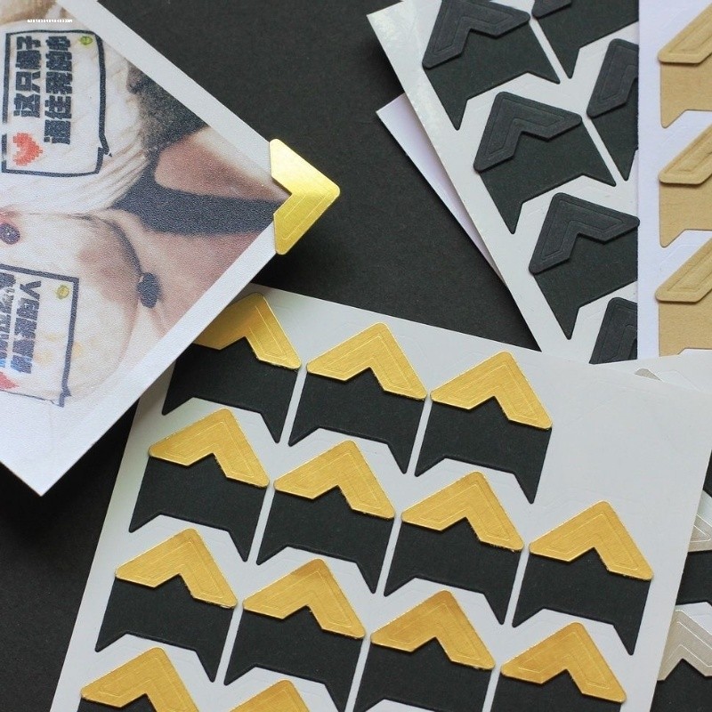 手账本粘贴式复古纸质韩版diy相册影集相簿手工角贴宝宝相册贴角