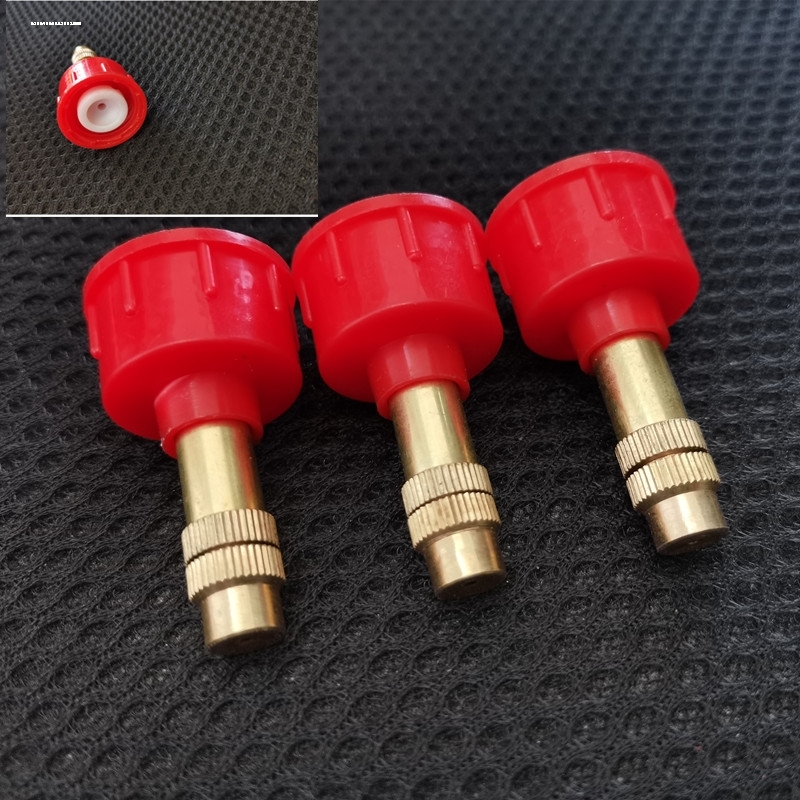 塑料小喷头双头多孔喷雾器配件雾化浇花喷灌纯铜高压农用打药喷嘴