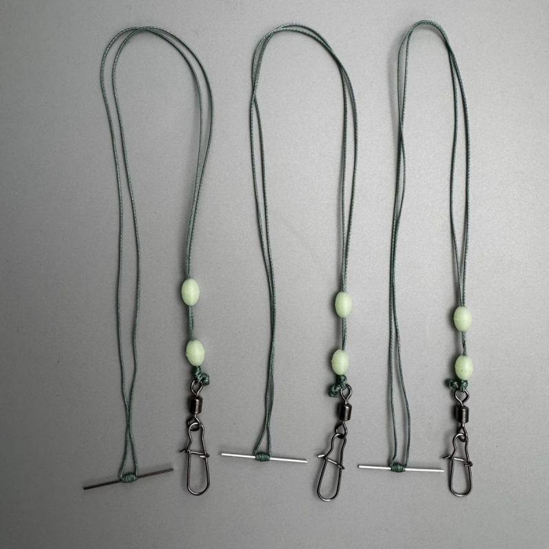 30cm双线翻板钩飞钩多块饵料长主线连接杆 大力马线组 太空豆挡针