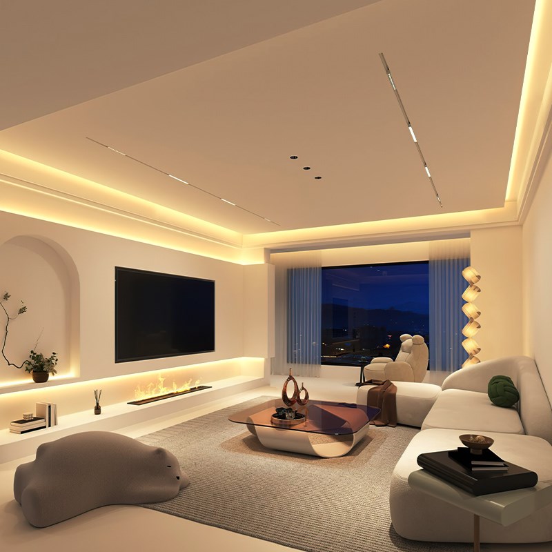 床头氛围灯带插电款带开关卧室床边装饰背景插座免开槽自粘灯条