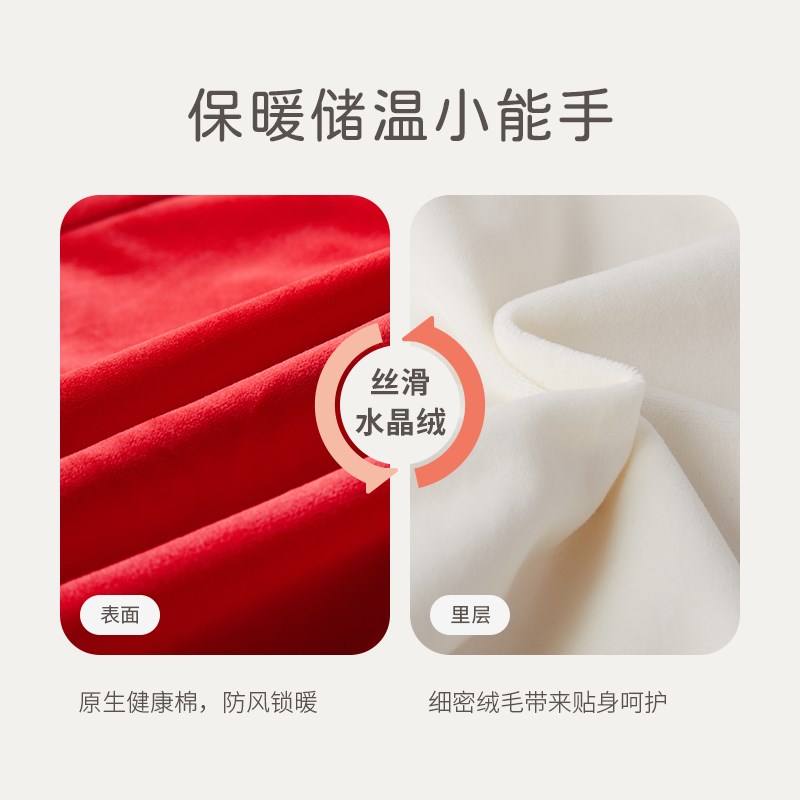 女童旗袍秋冬礼服新中式国风连衣裙红色公主裙宝宝加绒唐装新年服