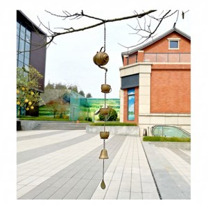 沐子哥荼壶雨链风铃复古铁艺门铃铁艺壁饰咖啡馆打铃装饰挂件装饰