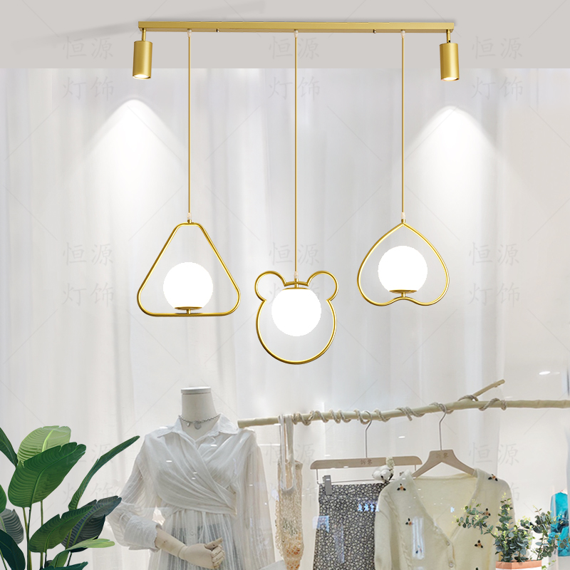 飘窗小吊灯吧台网红店铺女装儿童服装店橱窗展示灯创意童装店灯具