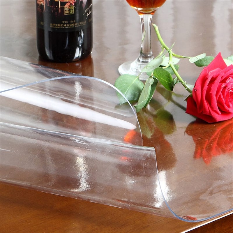 软玻璃PVC透明磨砂餐桌垫茶几垫长方形家用桌布防水防油免洗定制
