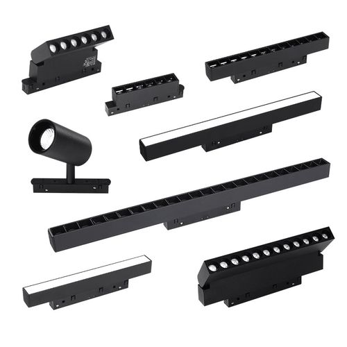 无主灯磁吸灯轨道灯嵌入式 客厅照明射灯线形灯暗装明装灯槽商用