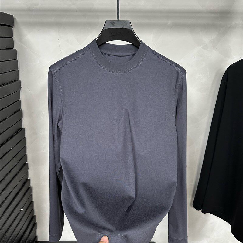 天花板 零触感80支苏匹马棉净版白小T美学打底长袖108