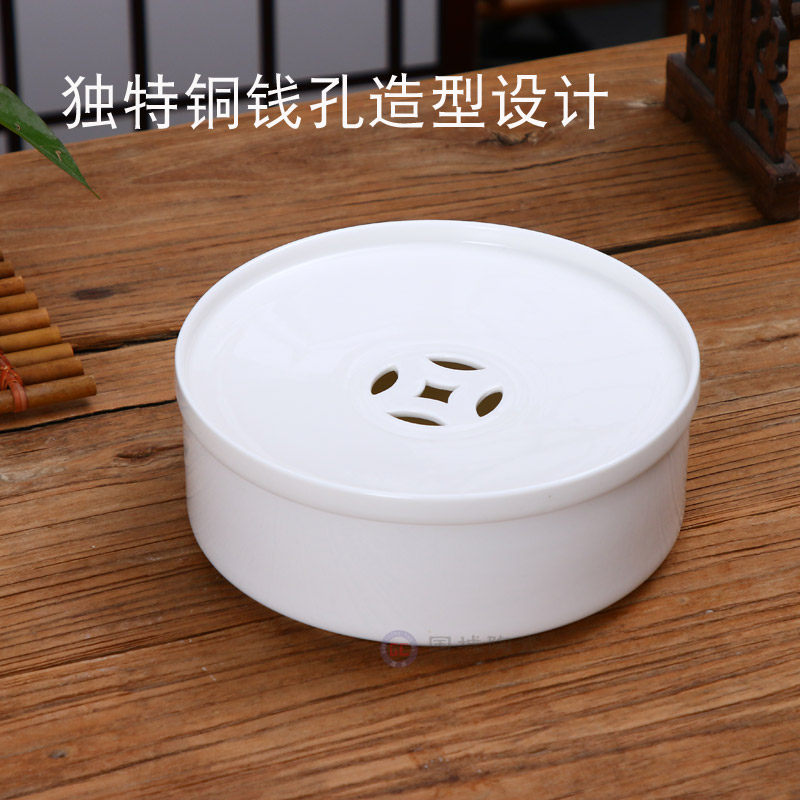 潮汕功夫茶茶具套装 家用潮州2人用陶瓷小瓷茶盘茶台盖碗杯一套