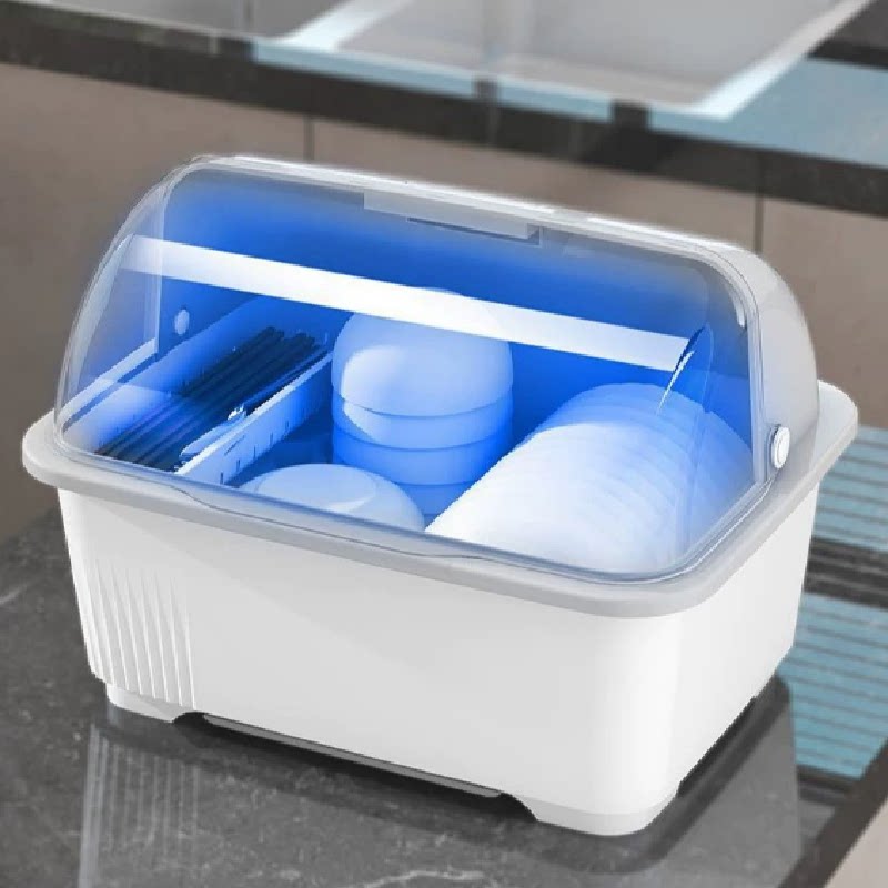 碗碟置物架沥水架放碗筷收纳架厨房装餐具家用带盖防尘收纳盒碗柜