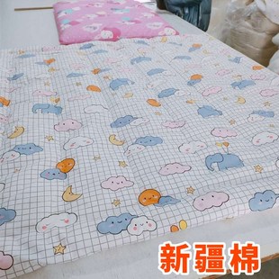 纯棉无荧光剂纯i棉花婴儿包被垫被宝宝棉花铺垫幼儿园小被褥垫尿