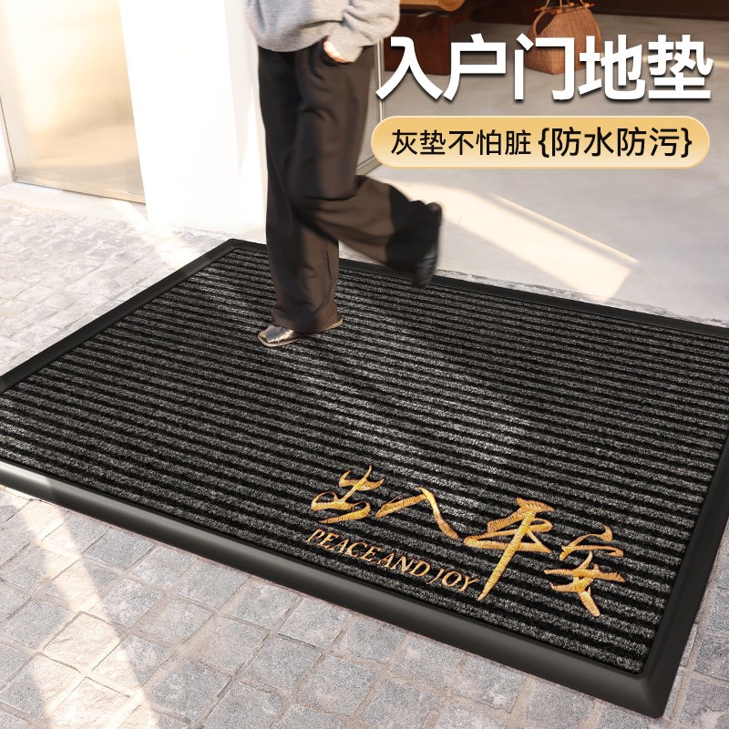 高档入户门地垫家用进门r脚垫大门口防滑地毯玄关免打理门外除尘