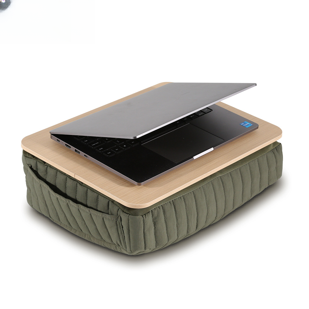 【兮茵】膝上桌间棉笔记本电脑桌可拆洗多功能床上桌lap desk抱枕桌